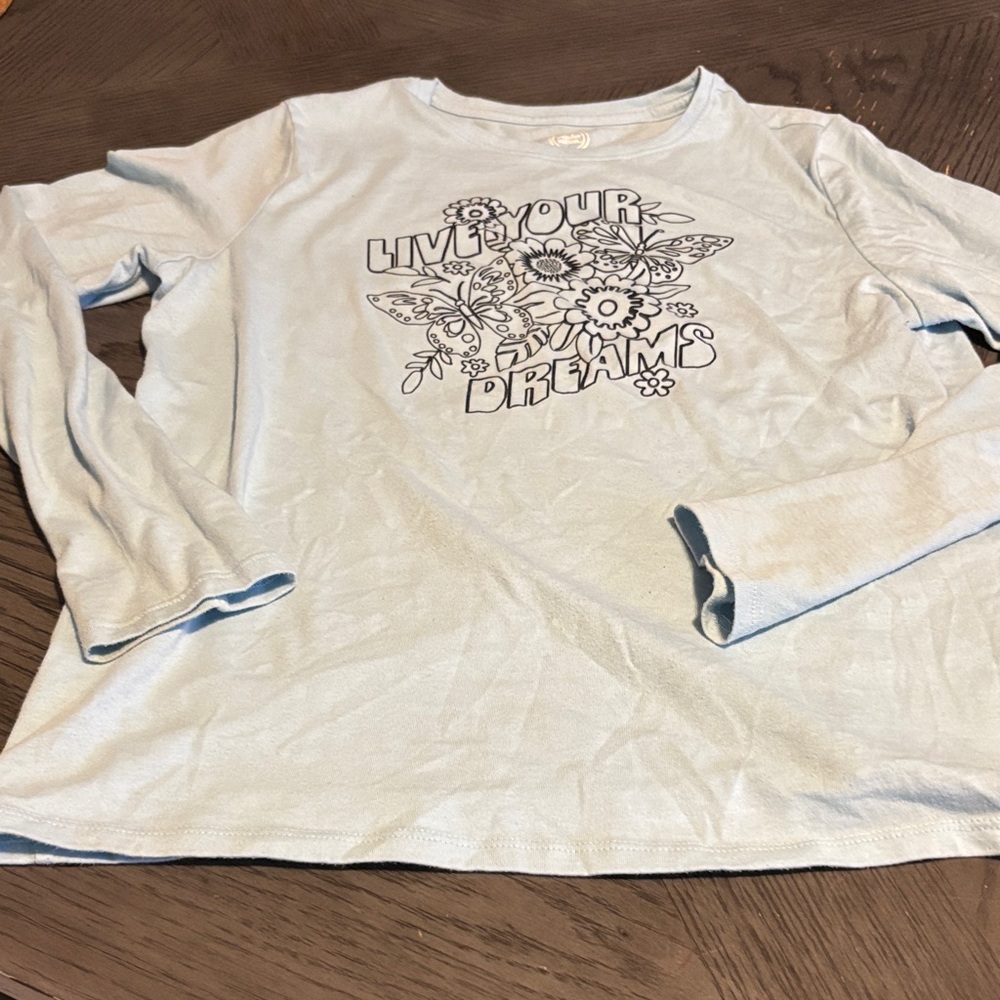 Wonder Nation Light Blue Long Sleeve Tee